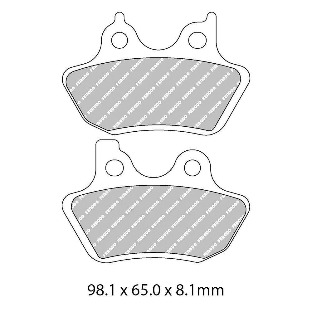 Ferodo - FERODO BRAKE PADS - FDB2097P (PK = 2 Pads) [BQ25] - Shark Leathers