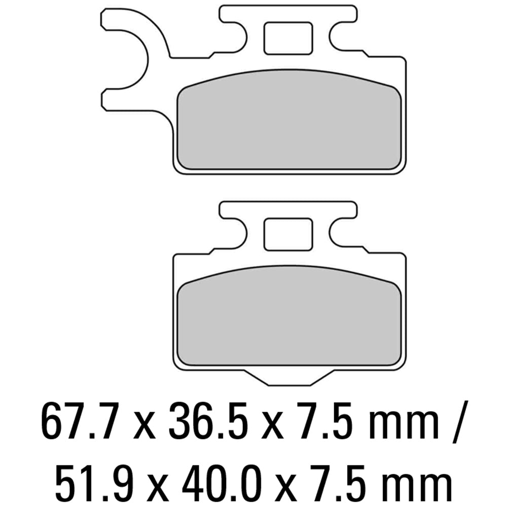 Ferodo - FERODO BRAKE PADS - FDB2110SG (PK = 2 Pads) [BQ20] - Shark Leathers