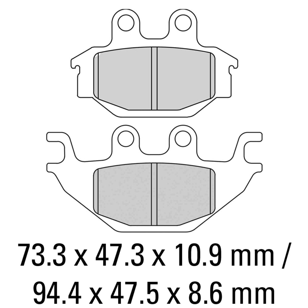 Ferodo - FERODO BRAKE PADS - FDB2184SG (PK = 2 Pads) [BQ25] - Shark Leathers