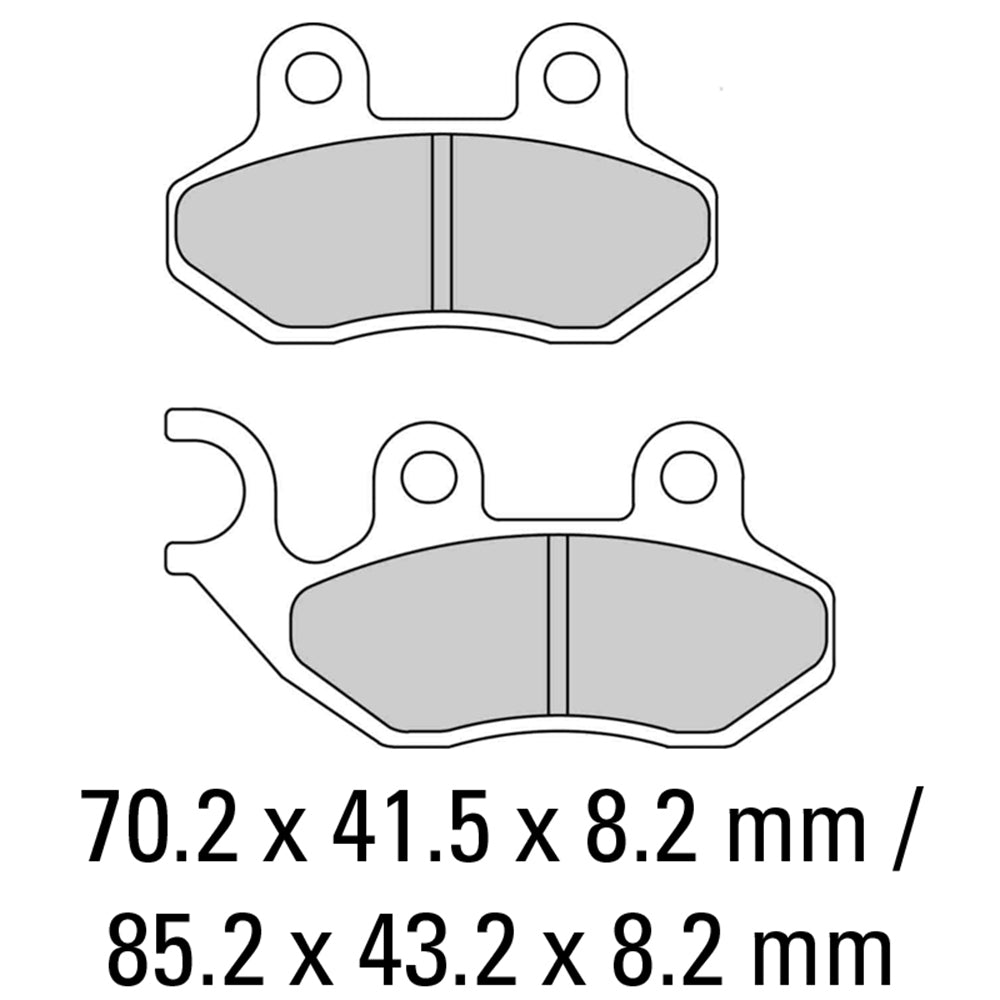 Ferodo - FERODO BRAKE PADS - FDB2190EF (PK = 2 Pads) [BQ10] - Shark Leathers