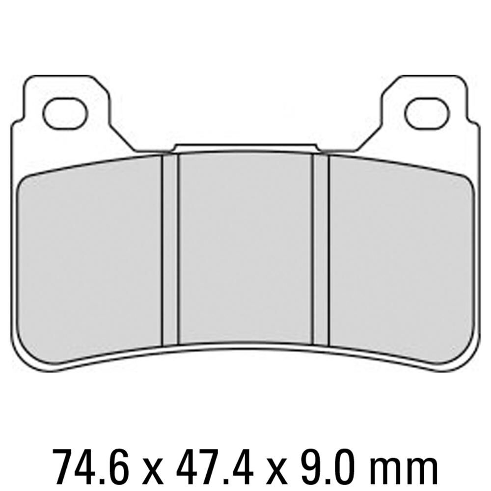 FERODO Disc Pad Set - FDB2205 CP1 Ceramic Grip Race Compound - Non Sintered