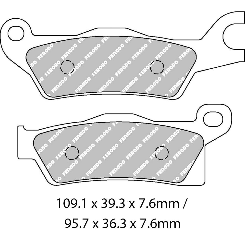 Ferodo - FERODO BRAKE PADS - FDB2274SG (PK = 2 Pads) [BQ25] - Shark Leathers