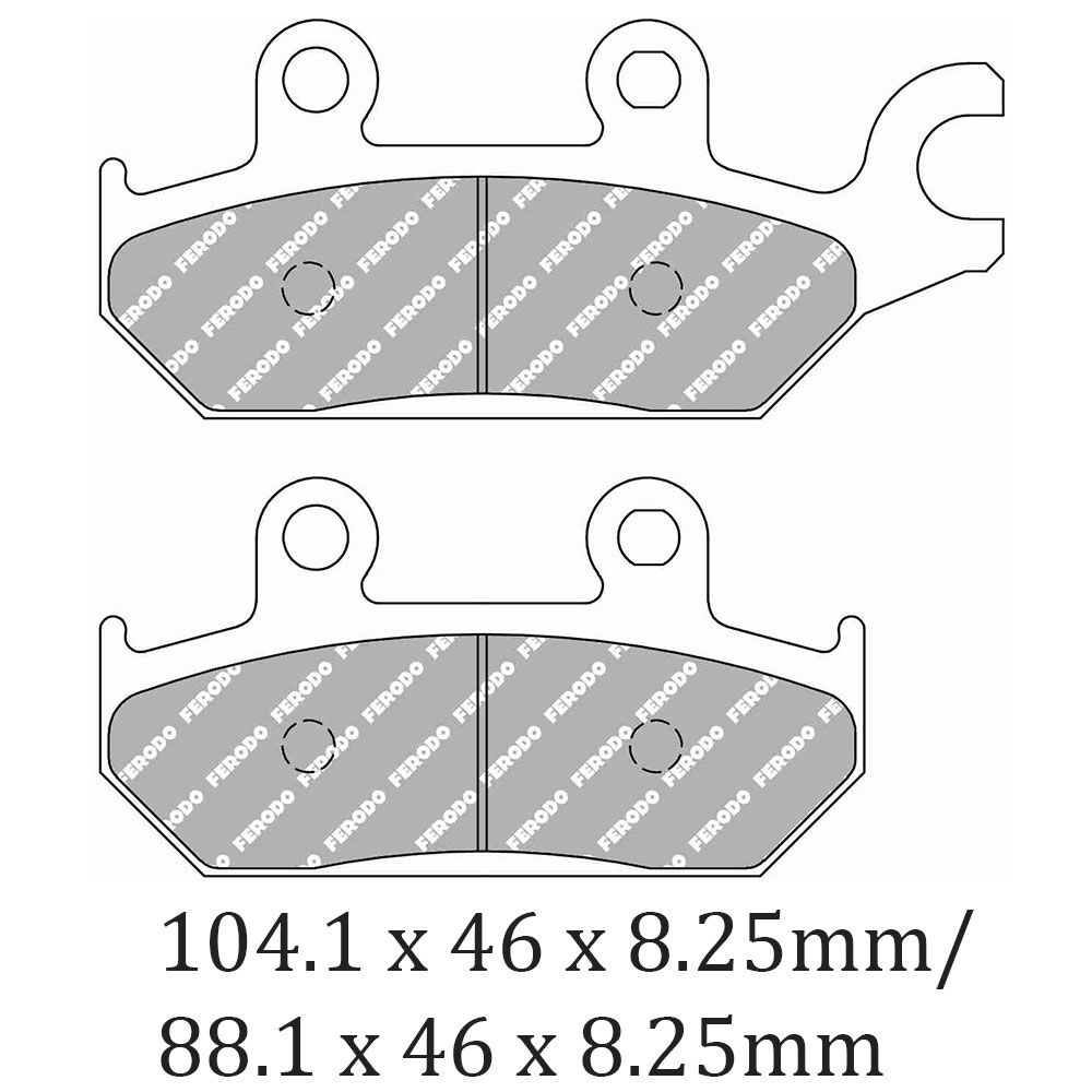 FERODO BRAKE PADS - FDB2301SG (PK = 2 Pads) [BQ20] Ferodo