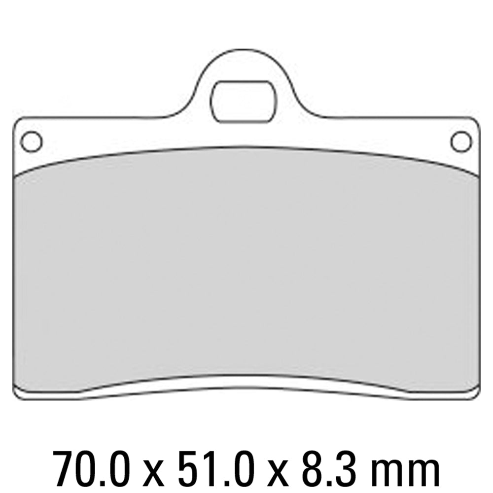 Ferodo - FERODO BRAKE PADS - FRP408CP1 (PK=2 Pads) [BQ25] - [CERAMIC GRIP 4 RACE - Shark Leathers