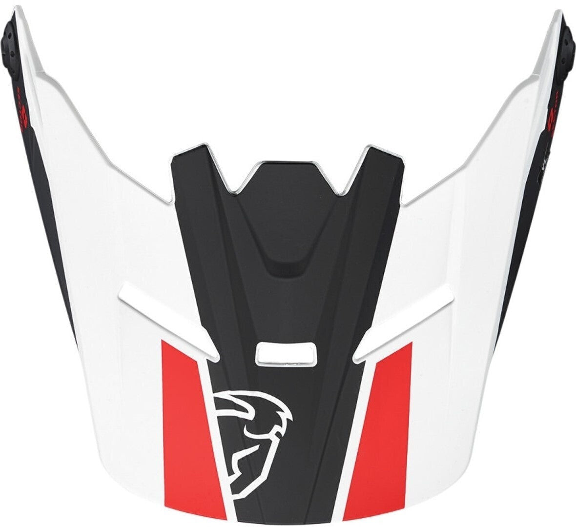 Thor Replacement Visor Peak for Sector Youth Helmets Split White/Black