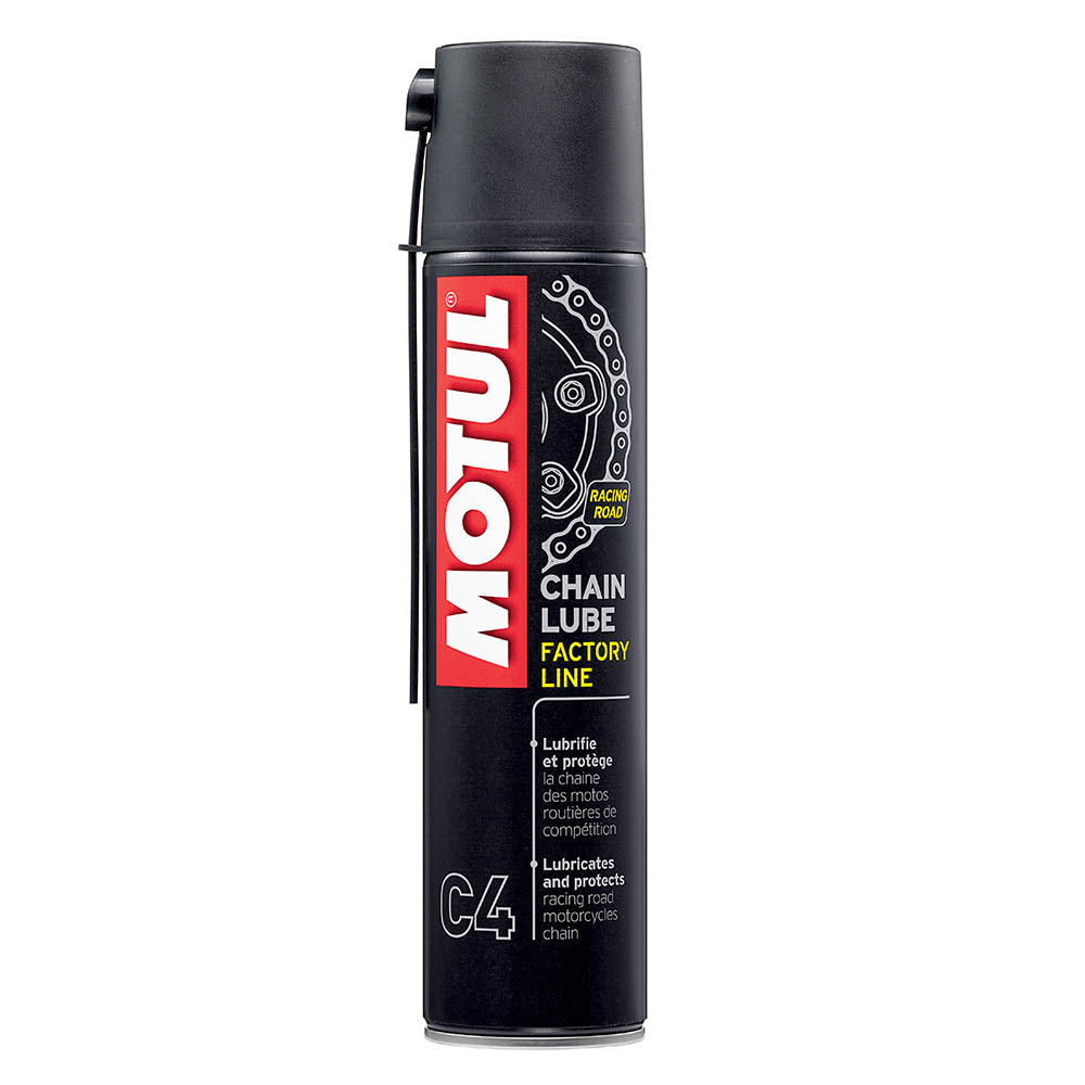 Motul - MOTUL CHAIN LUBE FACTORY LINE 400ML CTN12 (DG2.1 - UN1950) AEROSOL - Shark Leathers