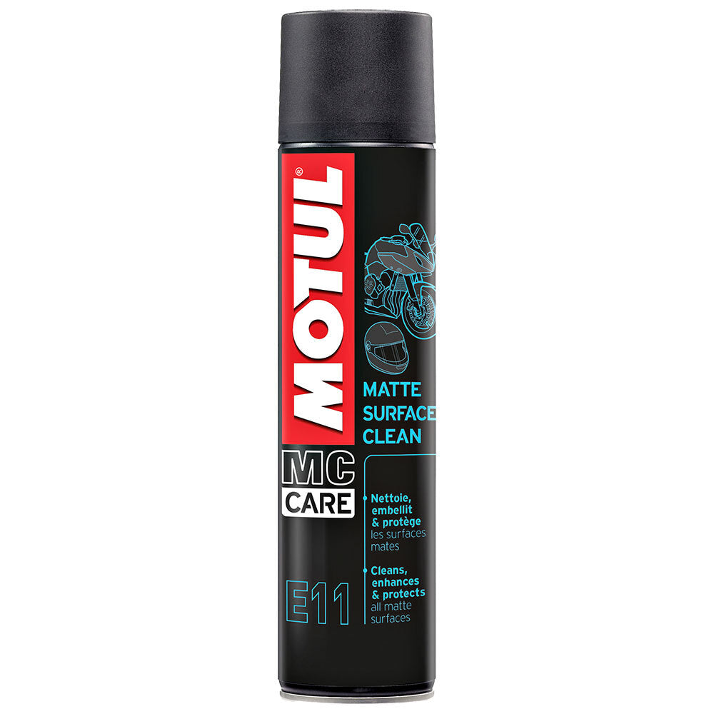 Motul - MOTUL E11 MATTE SURFACE CLEAN 400ML CTN12 (DG2.1 - UN1950) AEROSOL - Shark Leathers