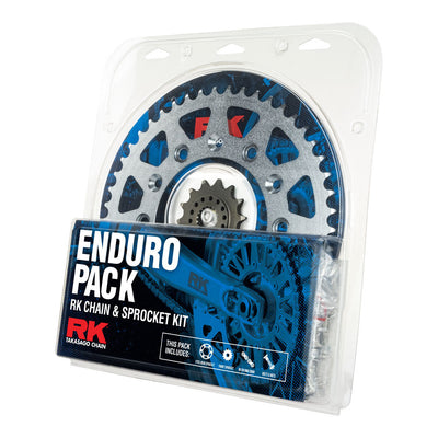 ENDURO PACK - RK CHAIN & SPR KIT - STEEL - 14/50 CRF450X/RX 02-25 RK Chains
