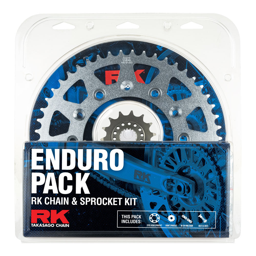 ENDURO PACK - RK CHAIN & SPR KIT - STEEL - 14/50 CRF450X/RX 02-25 RK Chains