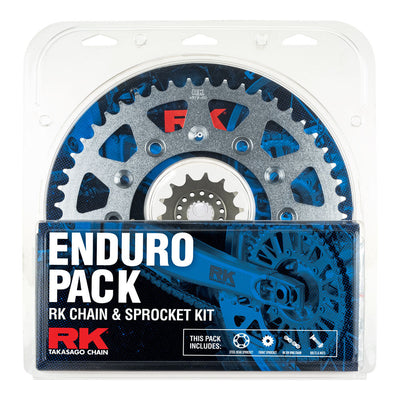 ENDURO PACK - RK CHAIN & SPR KIT - STEEL - 14/50 CRF450X/RX 02-25 RK Chains