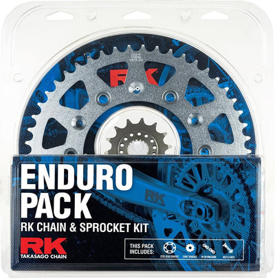 ENDURO PACK - RK CHAIN & SPROCKET KIT - STEEL - 14/47 RMX450 10-17