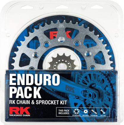 ENDURO PACK - RK CHAIN & SPROCKET KIT - STEEL - 14/47 RMX450 10-17