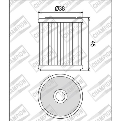 CHAMPION OIL FILTER ELEMENT - COF042 (142)