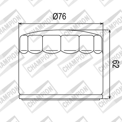 OIL FILTER CHAMPION - COF060 (160)