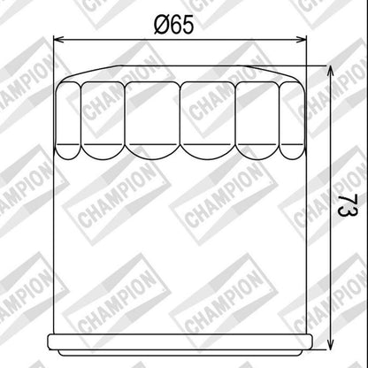 CHAMPION OIL FILTER ELEMENT - COF077 (177)