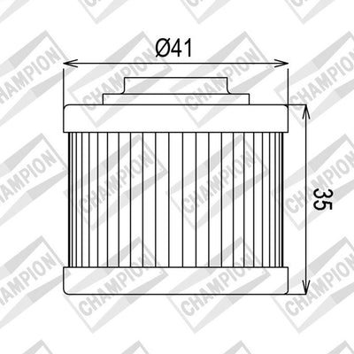 CHAMPION OIL FILTER ELEMENT - COF086 (186)