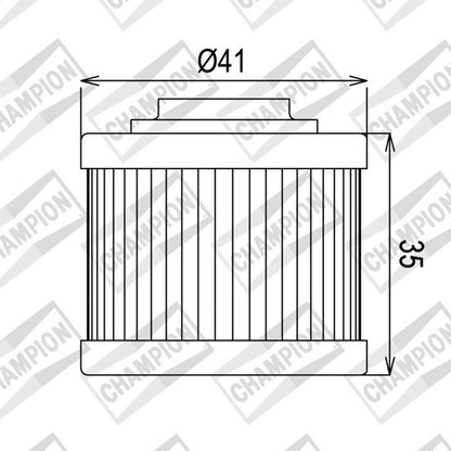 CHAMPION OIL FILTER ELEMENT - COF086 (186)
