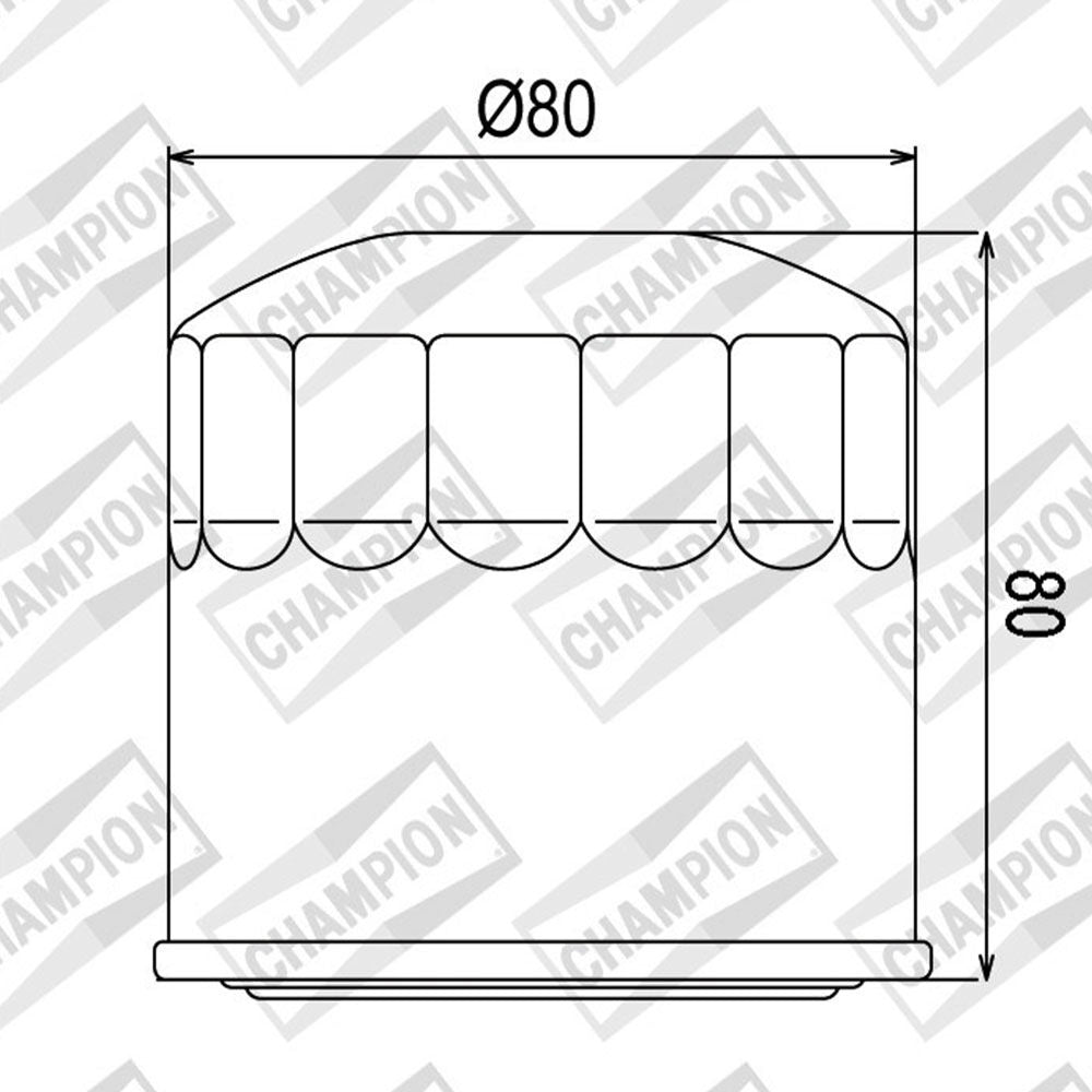 Champion - OIL FILTER CHAMPION - COF102 (202) - Shark Leathers