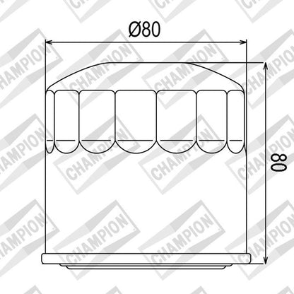 Champion - OIL FILTER CHAMPION - COF102 (202) - Shark Leathers