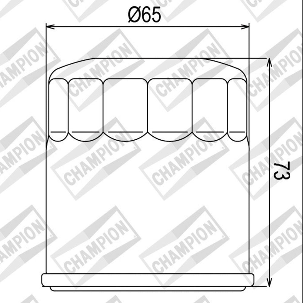 Champion - OIL FILTER CHAMPION - COF203 (303) - Shark Leathers