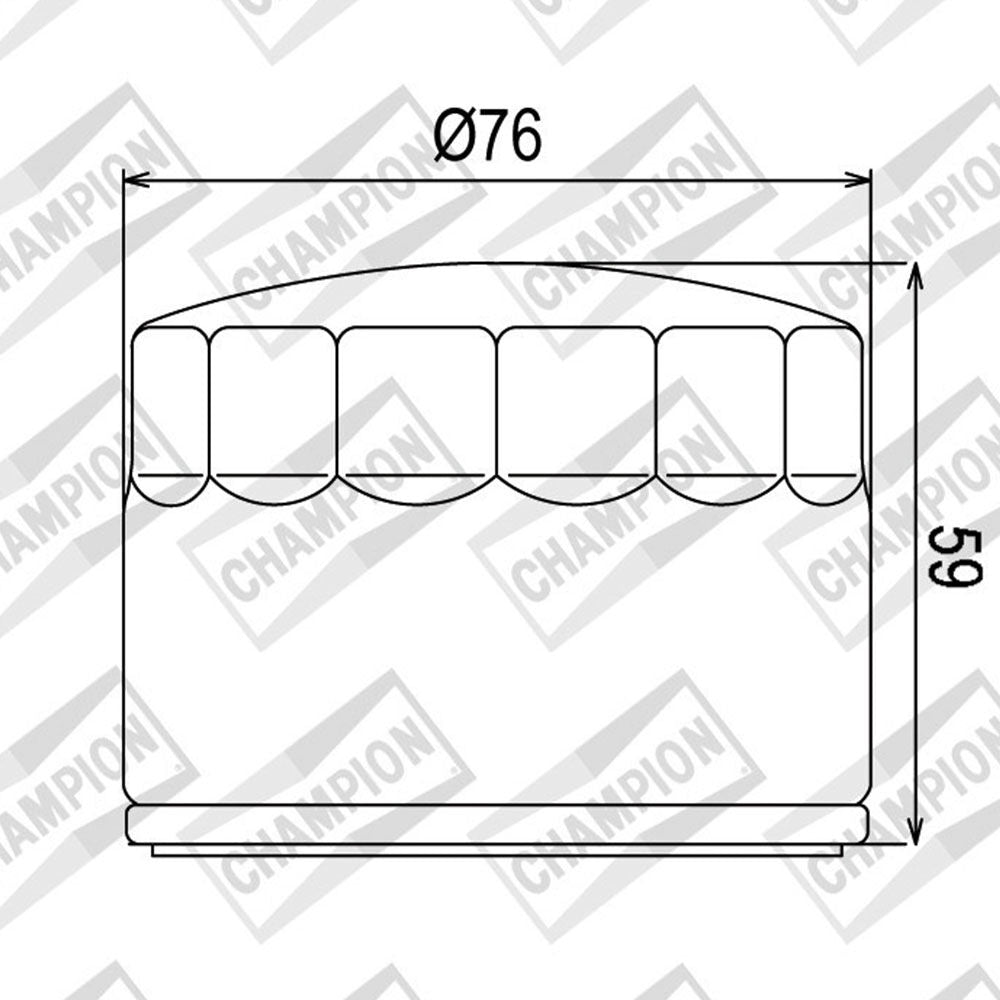 Champion - OIL FILTER CHAMPION - COF452 (552) - Shark Leathers