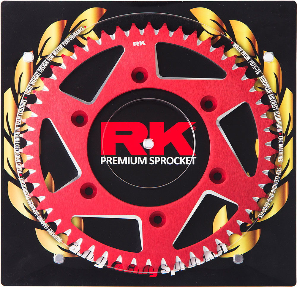 JT Alloy - JT ALLOY RACELITE SPROCKET - 49T 520P - RED - Shark Leathers