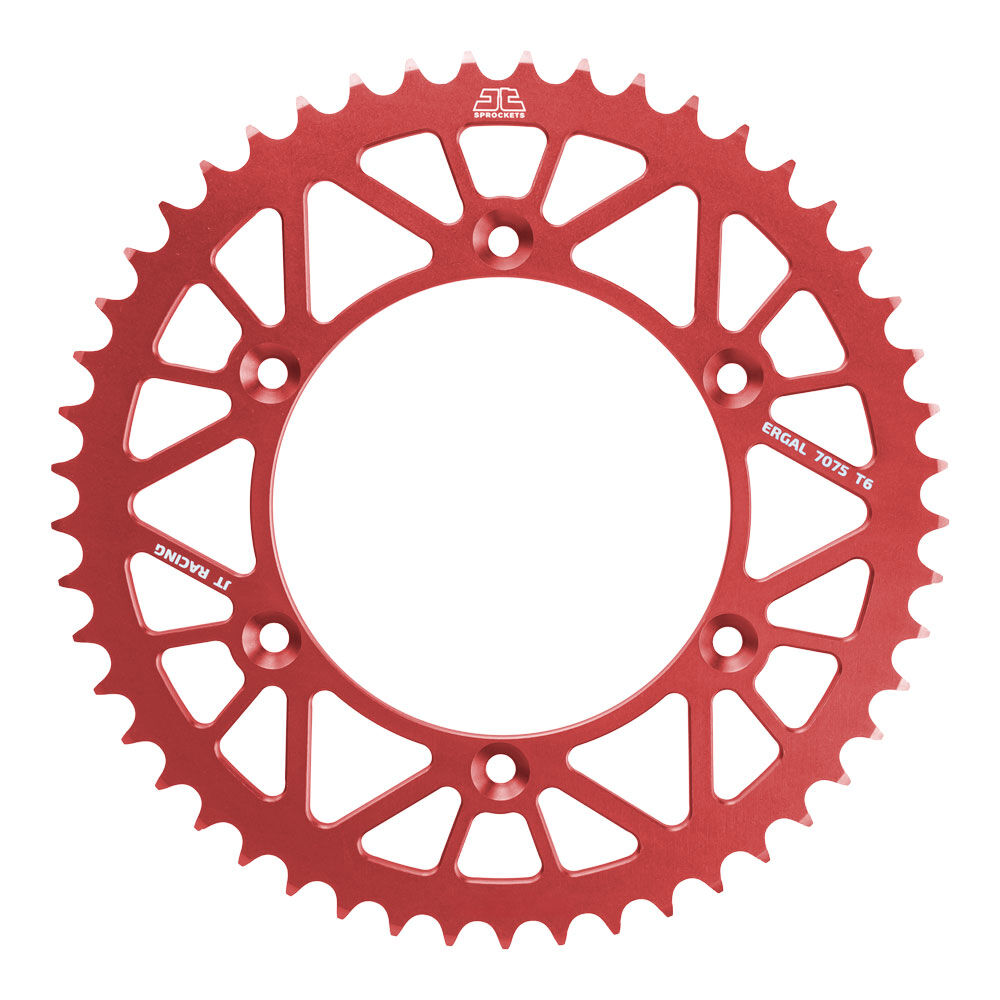 JT ALLOY RACELITE SPROCKET - 50T 520P - RED