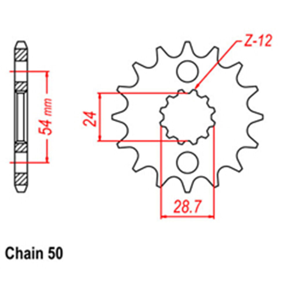 FRONT SPROCKET - STEEL 18T 530P LINK