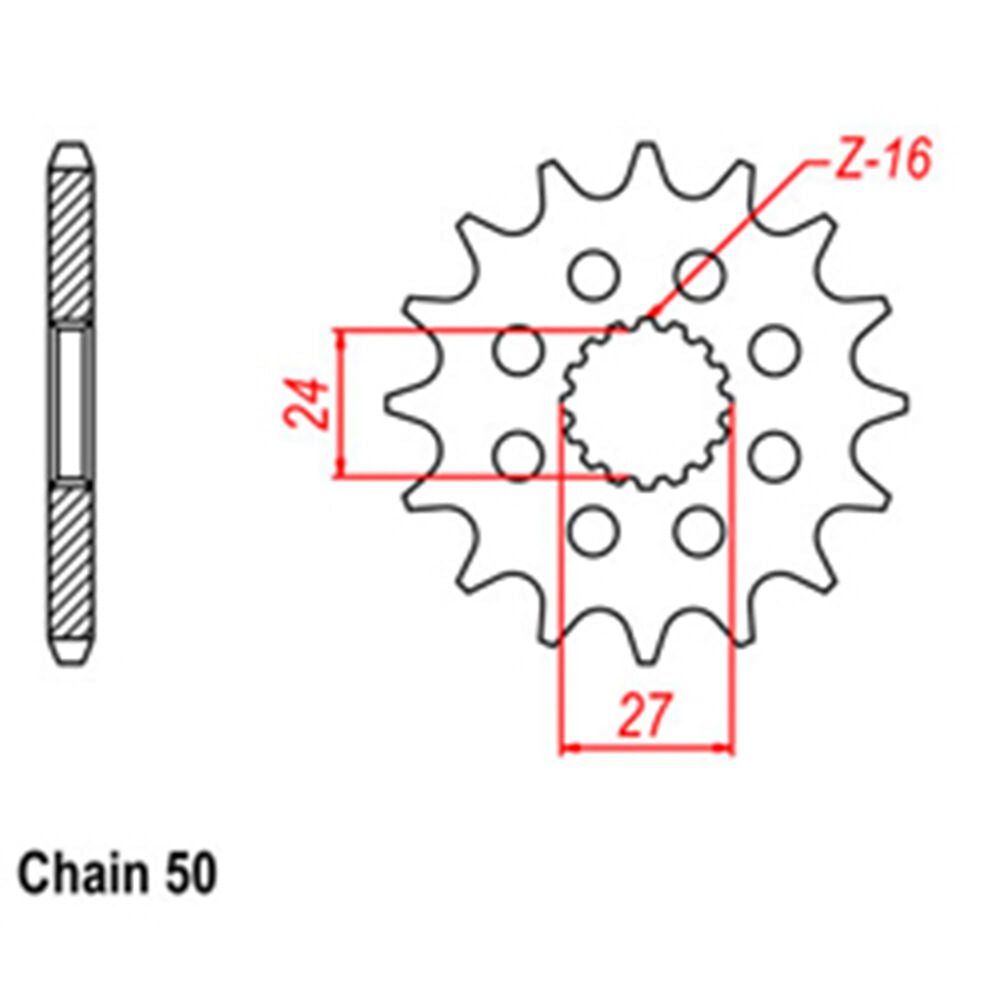 FRONT SPROCKET - STEEL 18T 530P LINK