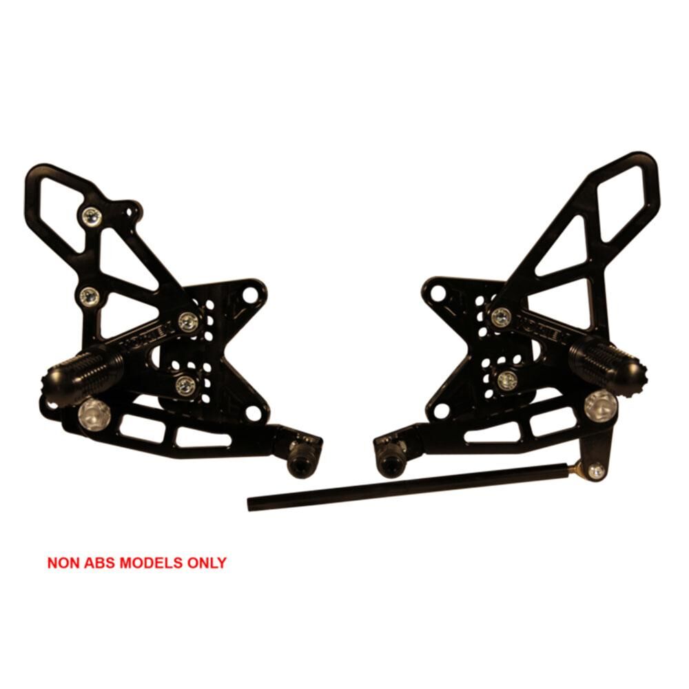 VORTEX - REARSETS V2 : KAWASAKI ZX-10R Non ABS Models ONLY.