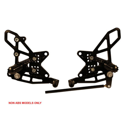 VORTEX - REARSETS V2 : KAWASAKI ZX-10R Non ABS Models ONLY.