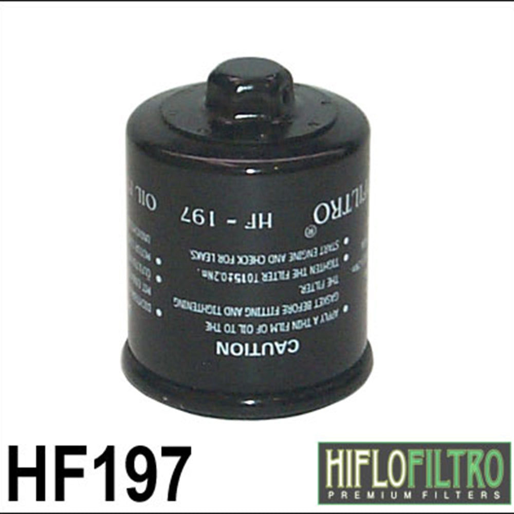 HIFLOFILTRO - HIFLOFILTRO - OIL FILTER HF197 (With Nut) CTN50 - Shark Leathers