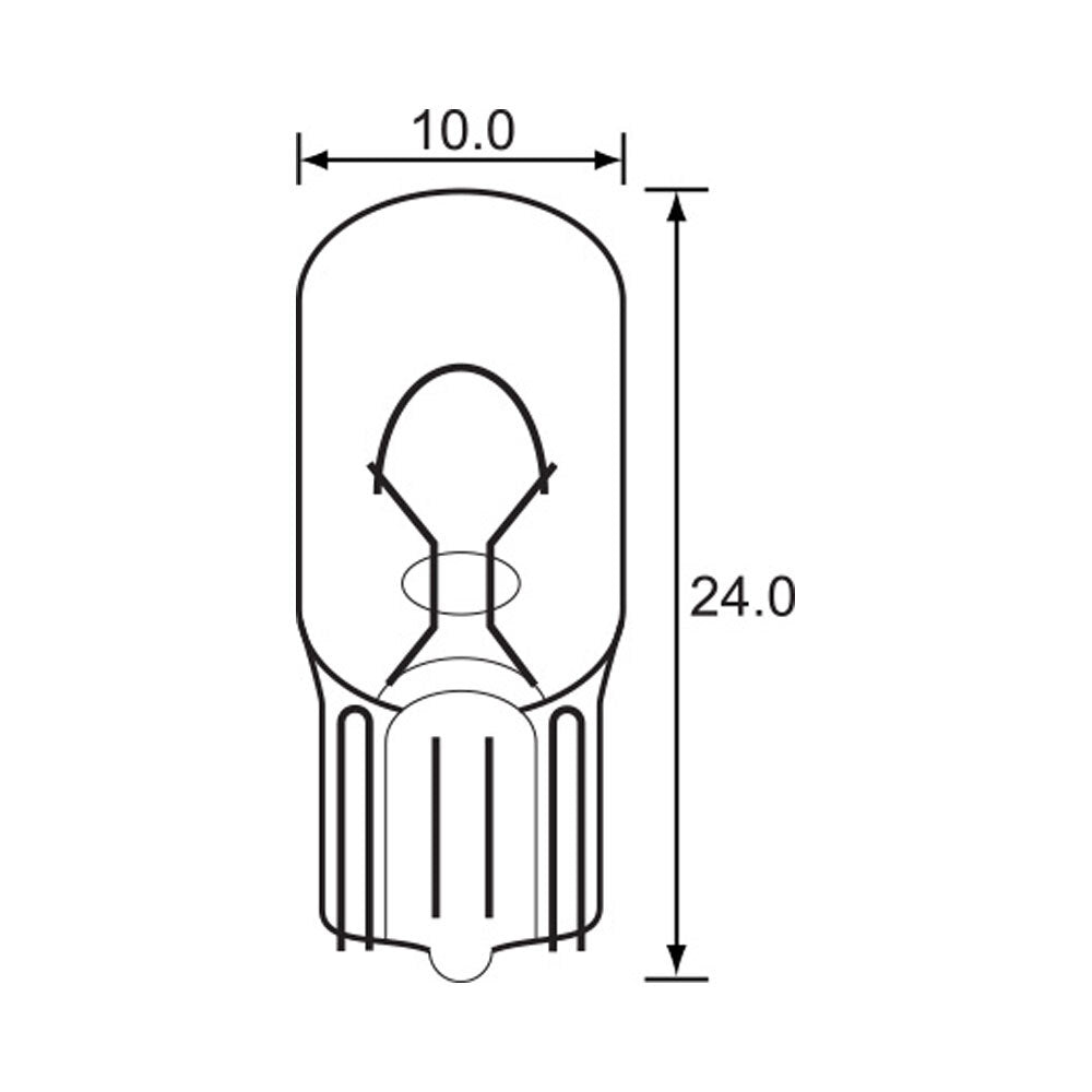 LINK - BULB - WEDGE TYPE 12V 1.5W - T10 - A0947 (min 10 buy) - Shark Leathers