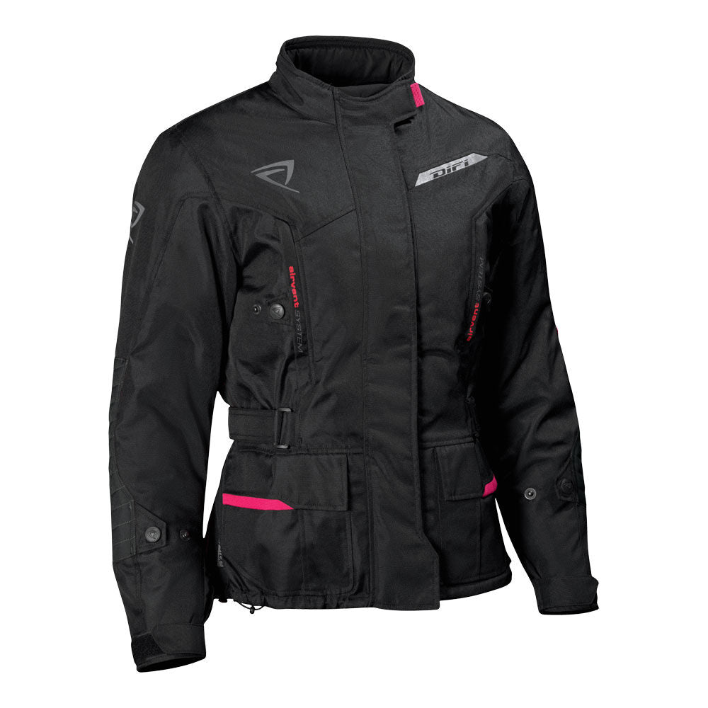 Difi - Difi Jacket Shuttle Lady Aerotex Blk/Pnk 40 M 114151 - Shark Leathers