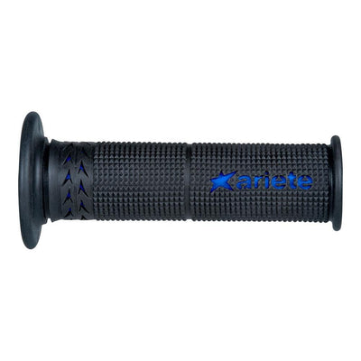 ARIETE GRIPS - ESTORIL - SBK - SOFT DUAL-COMPOUND - BLACK/BLUE - 120mm Open End