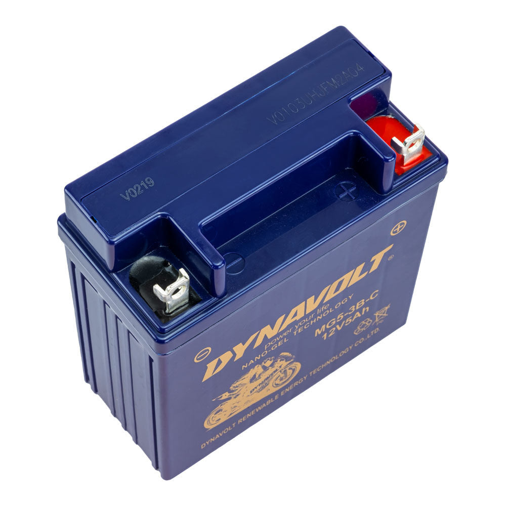 Dynavolt Batteries - DYNAVOLT, N-GEL: MG5-3B-C [5AH CA150] CTN9? (DG8 - UN2800) - Shark Leathers