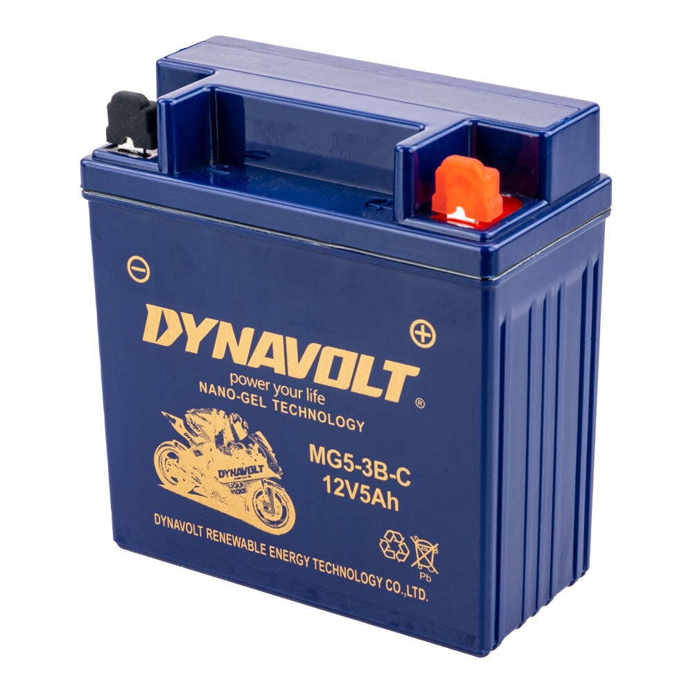 Dynavolt Batteries - DYNAVOLT, N-GEL: MG5-3B-C [5AH CA150] CTN9? (DG8 - UN2800) - Shark Leathers