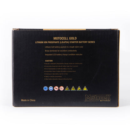 MOTOCELL LITHIUM GOLD MLG9 BATTERY 36WH LiFePO4