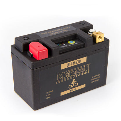 Motocell Batteries - MOTOCELL LITHIUM GOLD - MLG14B 48WH CN8 (DG9.2 - UN3480) - Shark Leathers