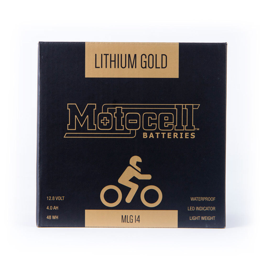 Motocell Batteries - MOTOCELL LITHIUM GOLD - MLG14 48WH CN8 (DG9.2 - UN3480) - Shark Leathers