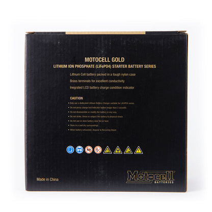 Motocell Batteries - MOTOCELL LITHIUM GOLD - MLG18L 60WH CN8 (DG9.2 - UN3480) - Shark Leathers