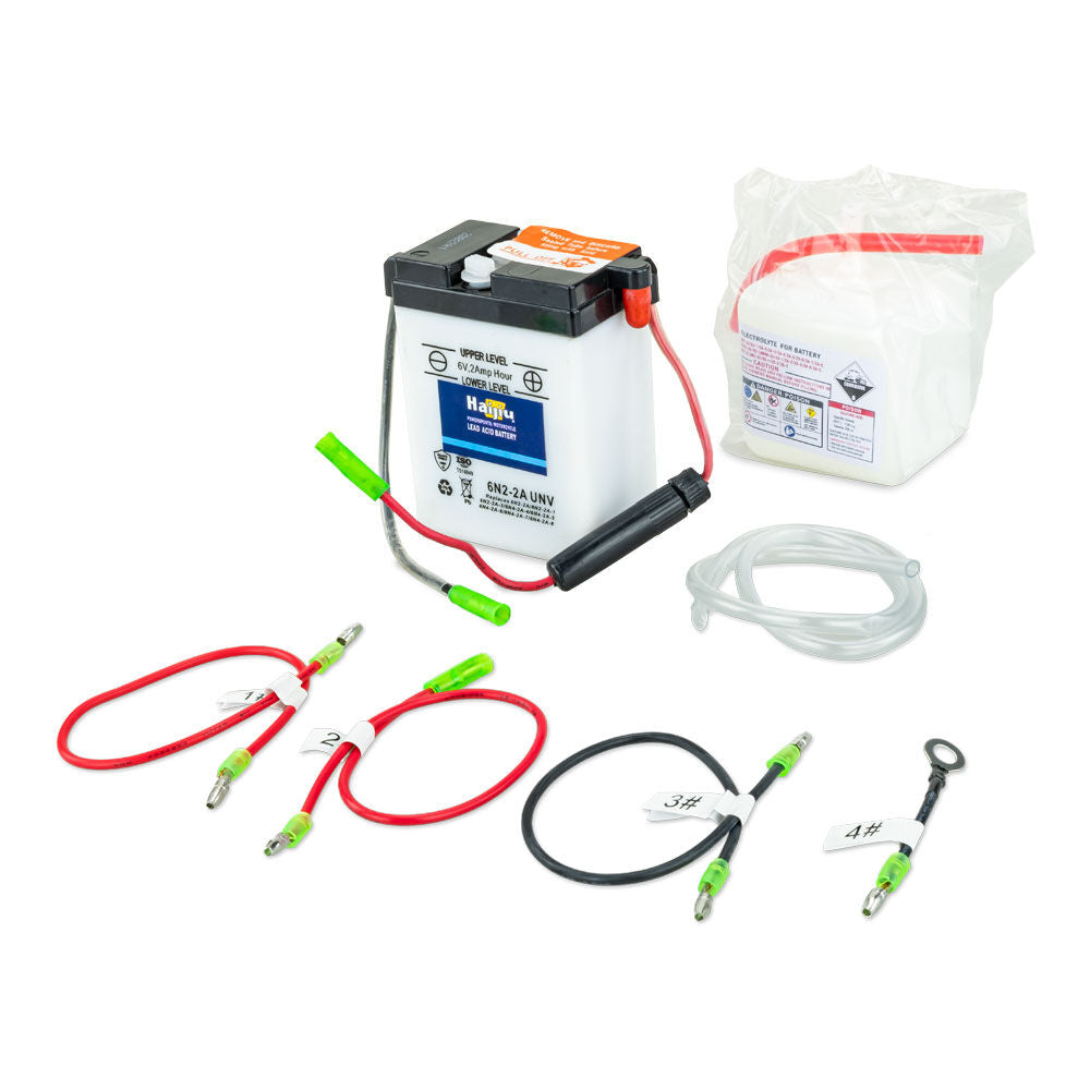 BATTERY 6N2-2A-UNV : HAIJIU STD [2Ah] WAP CTN12 (DG8.2 - UN2796)