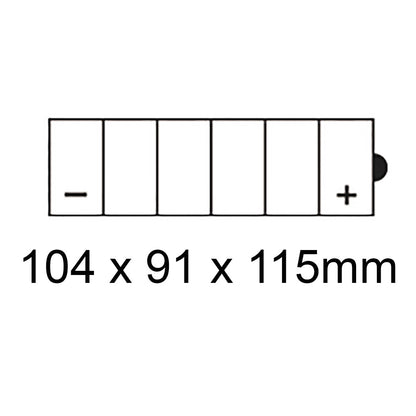Roadstar Batteries - BATTERY 12V WAP: 12N5.5A-3B [5.5AH] EA CTN6 (DG8.2 - UN2796) - Shark Leathers