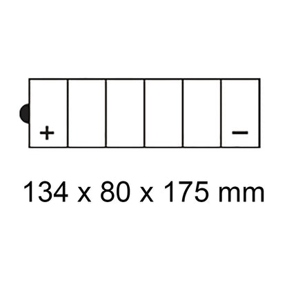 Roadstar Batteries - ROADSTAR, HD: CB12C-A / T4 [12Ah] (DG8.2 - UN2796) - Shark Leathers