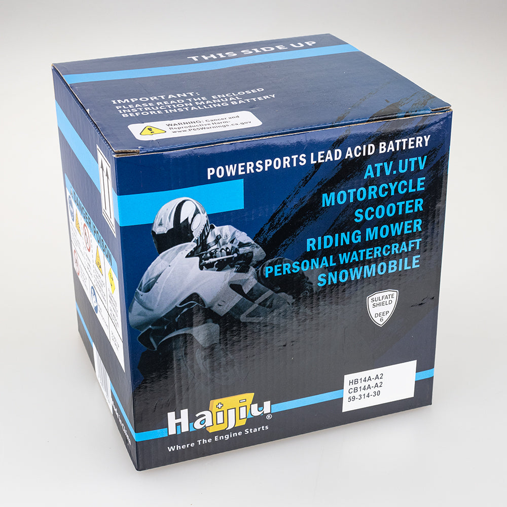 Roadstar Batteries - ROADSTAR, HD: CB14A-A2 / T7 [14Ah] CTN6 (DG8.2 - UN2796) - Shark Leathers