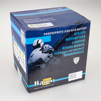 Roadstar Batteries - ROADSTAR, HD: CB14L-A2 / T7 [14Ah] CTN4 (DG8.2 - UN2796) - Shark Leathers