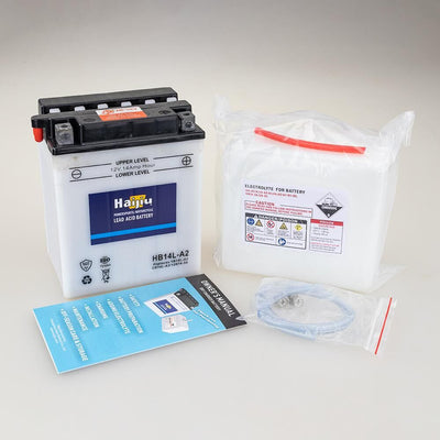 ROADSTAR CB14L-A2 or HB14L-A2 BATTERY 12V Flood Cell Heavy Duty 14Ah