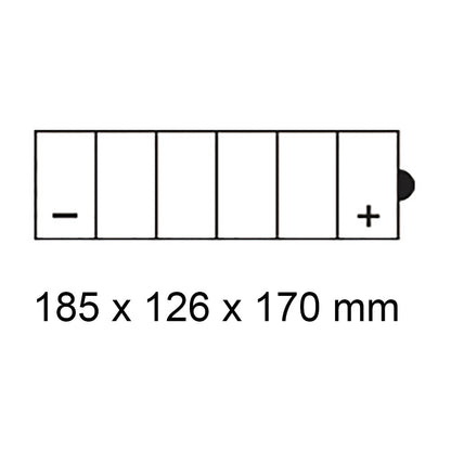 Roadstar Batteries - ROADSTAR, HD: C60-N24AL-B / T3 [28Ah] (DG8.2 - UN2796) - Shark Leathers