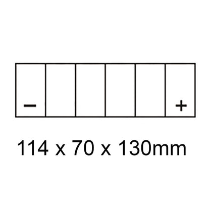 Roadstar Batteries - ROADSTAR, MF: CTX7L-BS / T4 [6Ah] CTN8 (DG8.2 - UN2796) - Shark Leathers