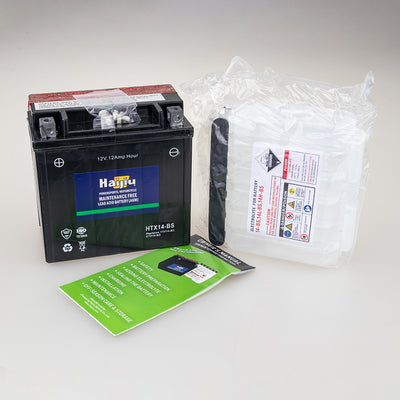 ROADSTAR CTX14-BS or HTX14-BS BATTERY 12V MF 12Ah